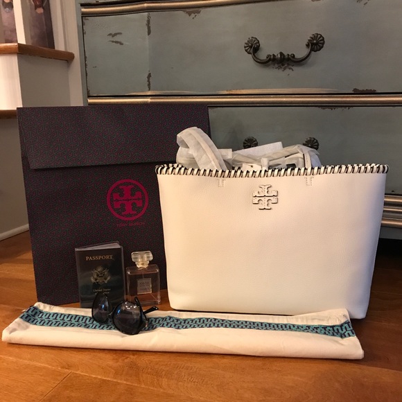 ✨FINAL🎉Tory Burch McGraw Whipstitch Large Tote♥️ - Picture 3 of 7